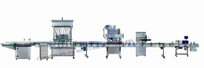 GZF-12L灌装线直列式装机、自动锁盖机、铝箔封口、贴标灌装线